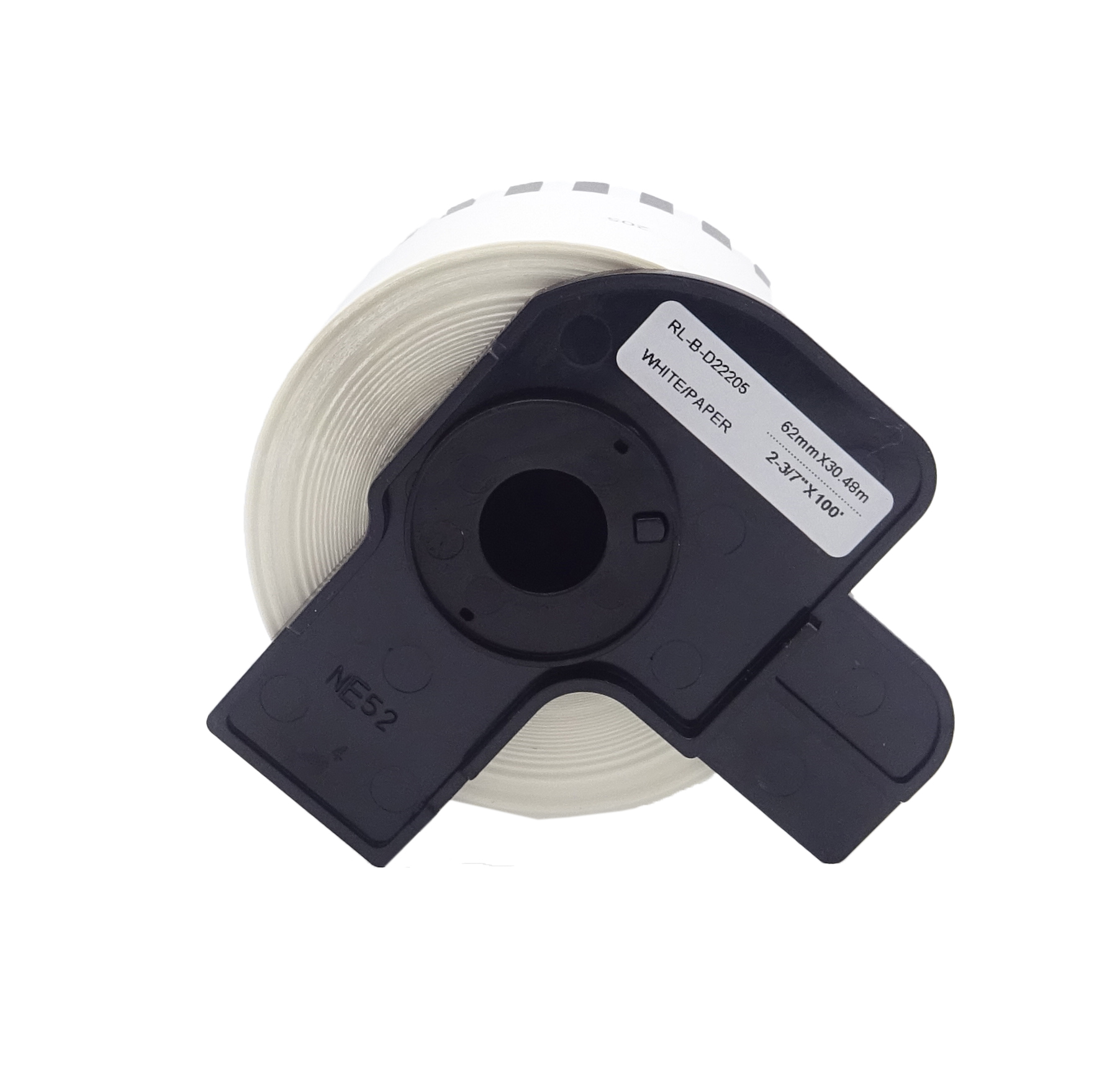 Etichette Adesive Per Etichettatrice Compatibile Brother DK-22243 DK Tape Da 102 Mm  Rotolo 30 Metri Compatibile Nero Su Bianco - Foto 3