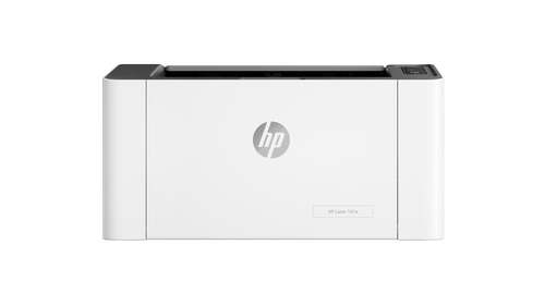 HP Laser 107a Black and white Printer Product Image Front-Center