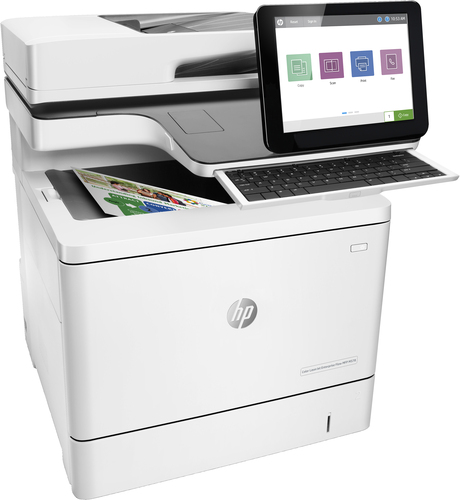 HP Color LaserJet Enterprise Flow LaserJet Enterprise Flow M578c Multifunction Color Printer, Ethernet Only; Copier, Scanner Product Image Front-Right