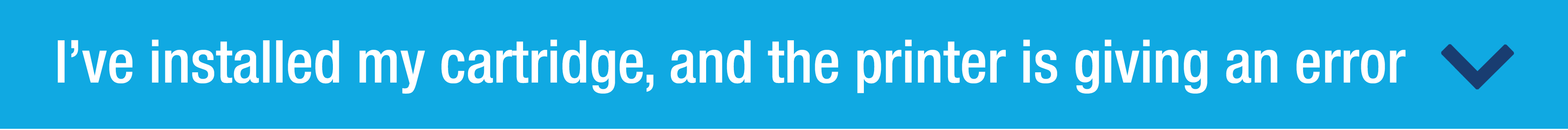 Printer cartridge installation