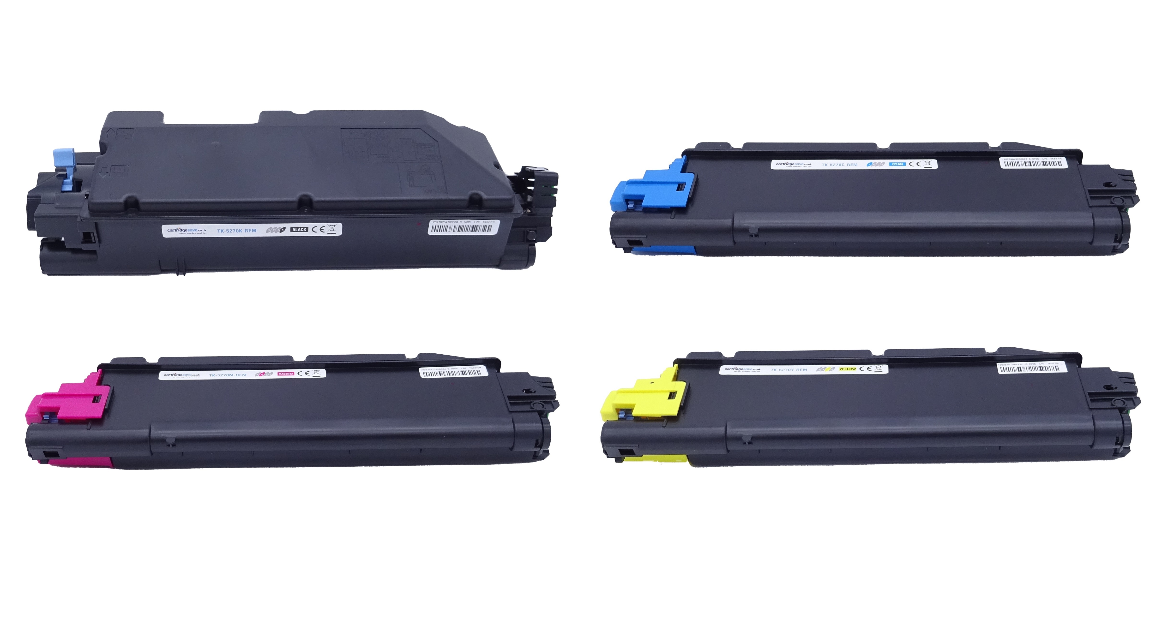 【即出荷】 TK-5270 Kyocera Compatible Toners TK-5270K (TK-5270C-REM, メンテナンス